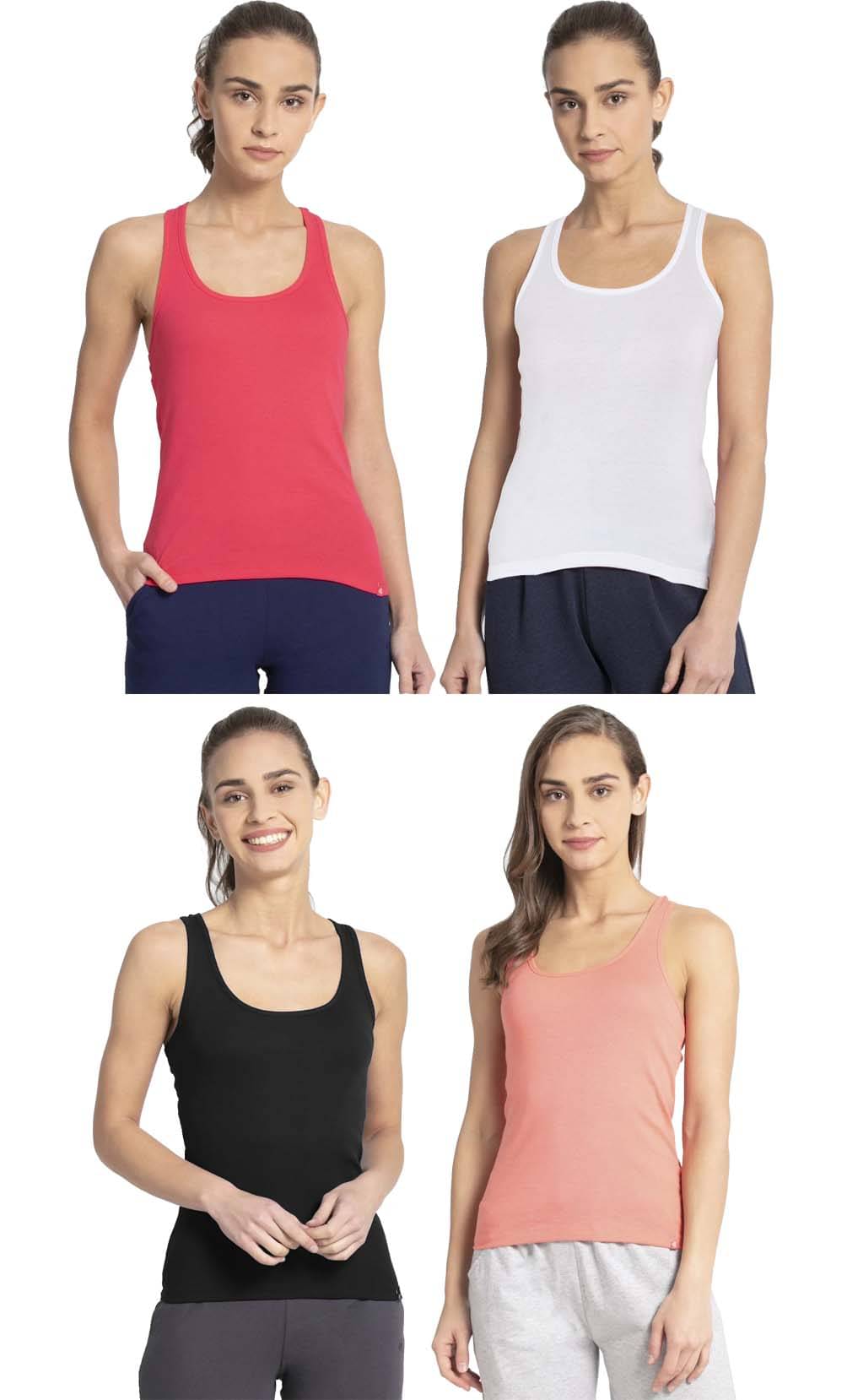 Jockey Cotton Tanks - Multi Color     			Jockey Cotton Tanks - Multi Color