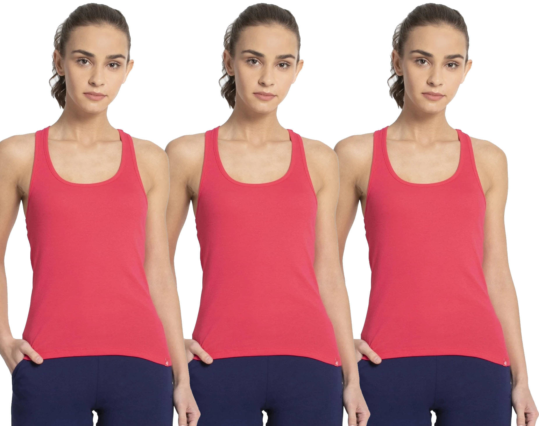     			Jockey Cotton Tanks - Pink