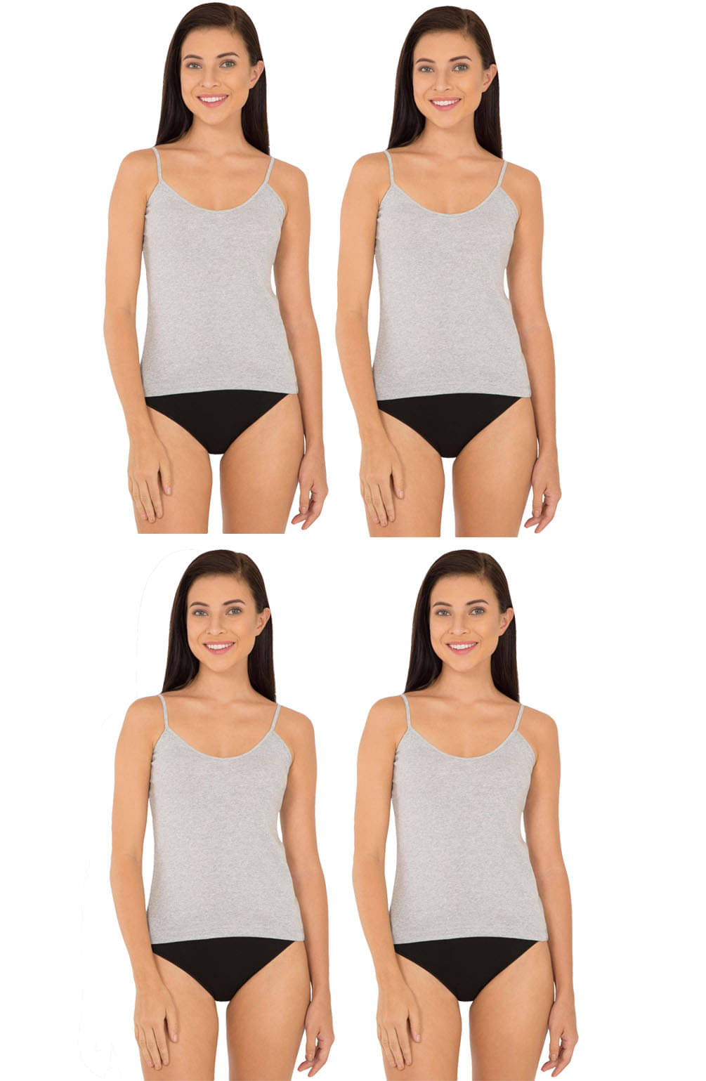 Jockey Cotton Camisoles - Grey Jockey Cotton Camisoles - Grey