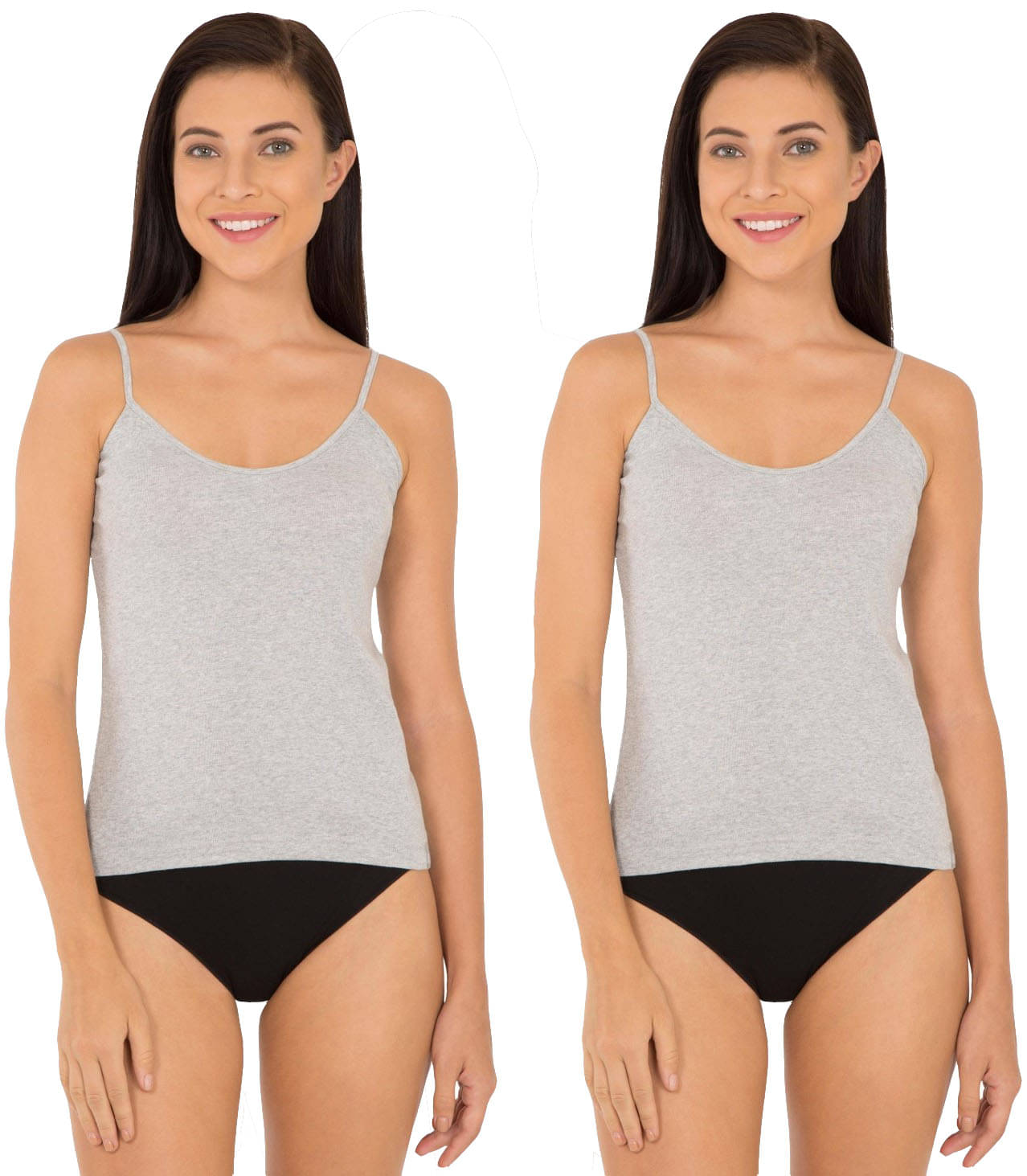 Jockey Cotton Camisoles - Grey     			Jockey Cotton Camisoles - Grey