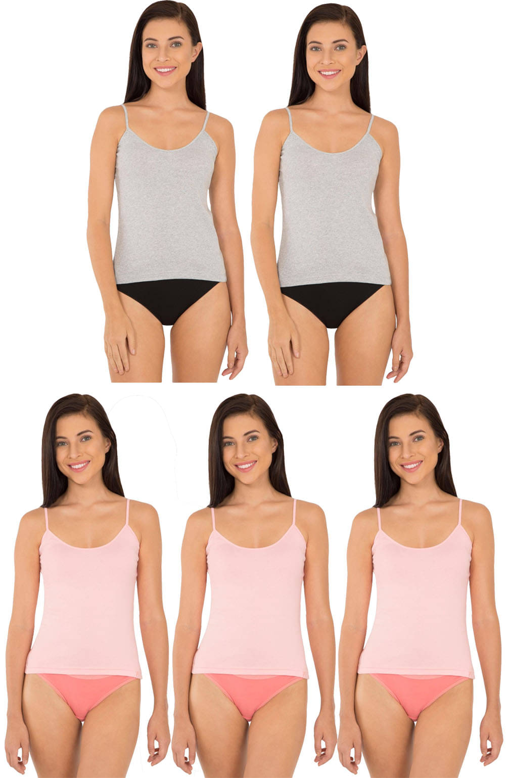 Jockey Cotton Camisoles - Multi Color     			Jockey Cotton Camisoles - Multi Color