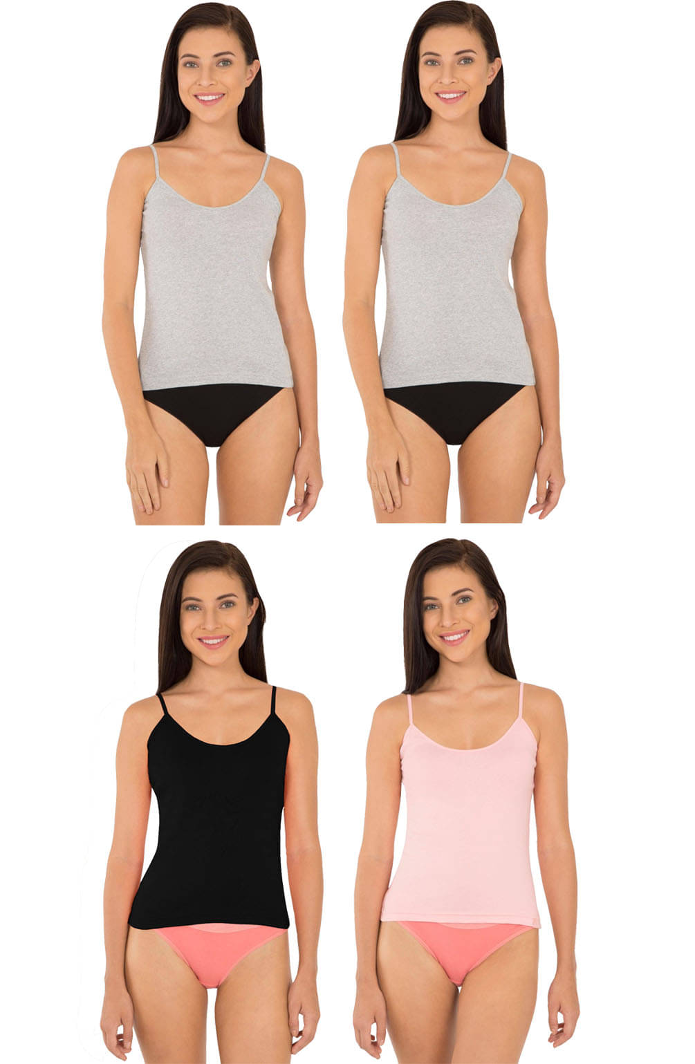 Jockey Cotton Camisoles - Multi Color Jockey Cotton Camisoles - Multi Color