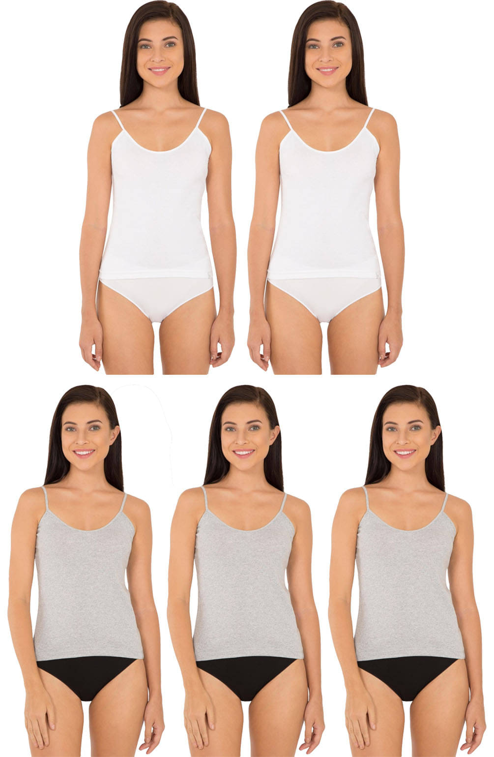 Jockey Cotton Camisoles - Multi Color     			Jockey Cotton Camisoles - Multi Color