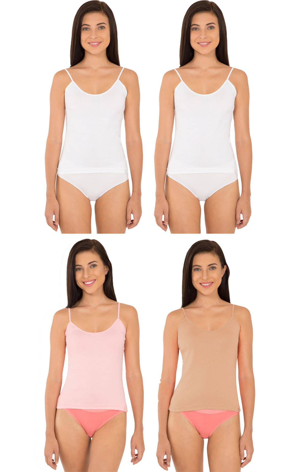     			Jockey Cotton Camisoles - Multi Color