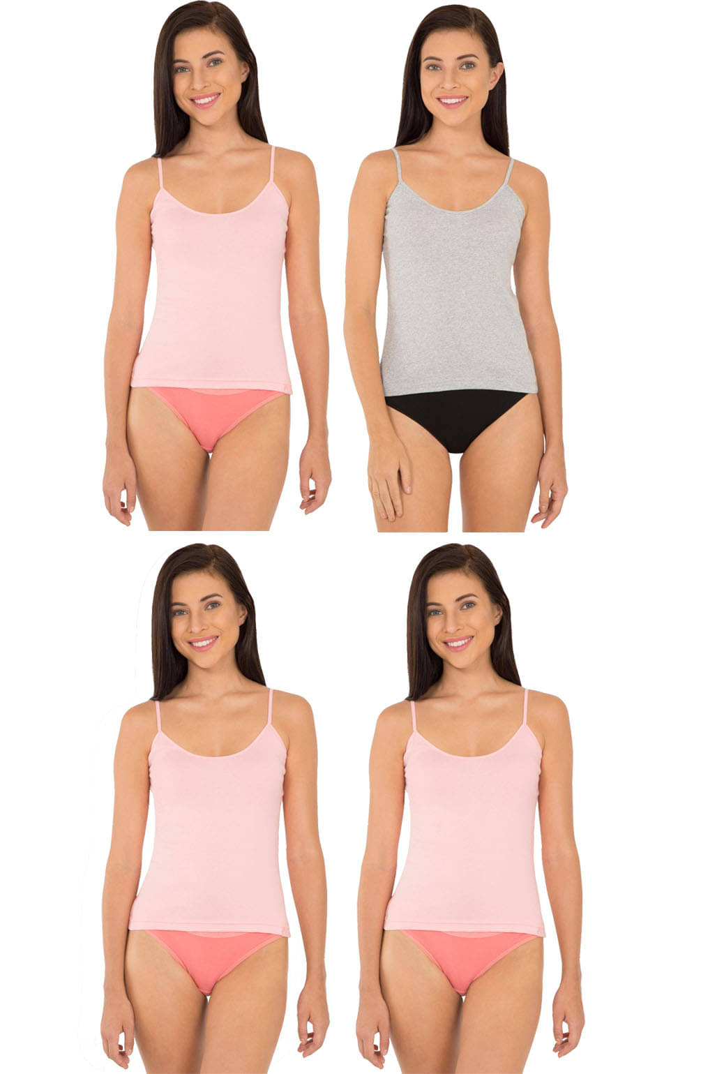 Jockey Cotton Camisoles - Multi Color     			Jockey Cotton Camisoles - Multi Color