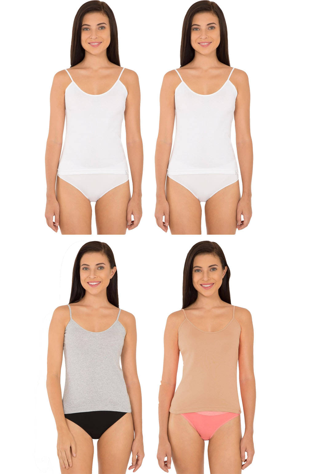 Jockey Cotton Camisoles - Multi Color     			Jockey Cotton Camisoles - Multi Color