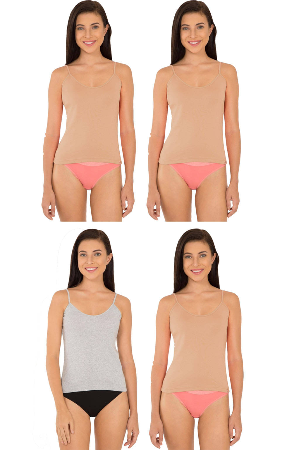 Jockey Cotton Camisoles - Multi Color Jockey Cotton Camisoles - Multi Color