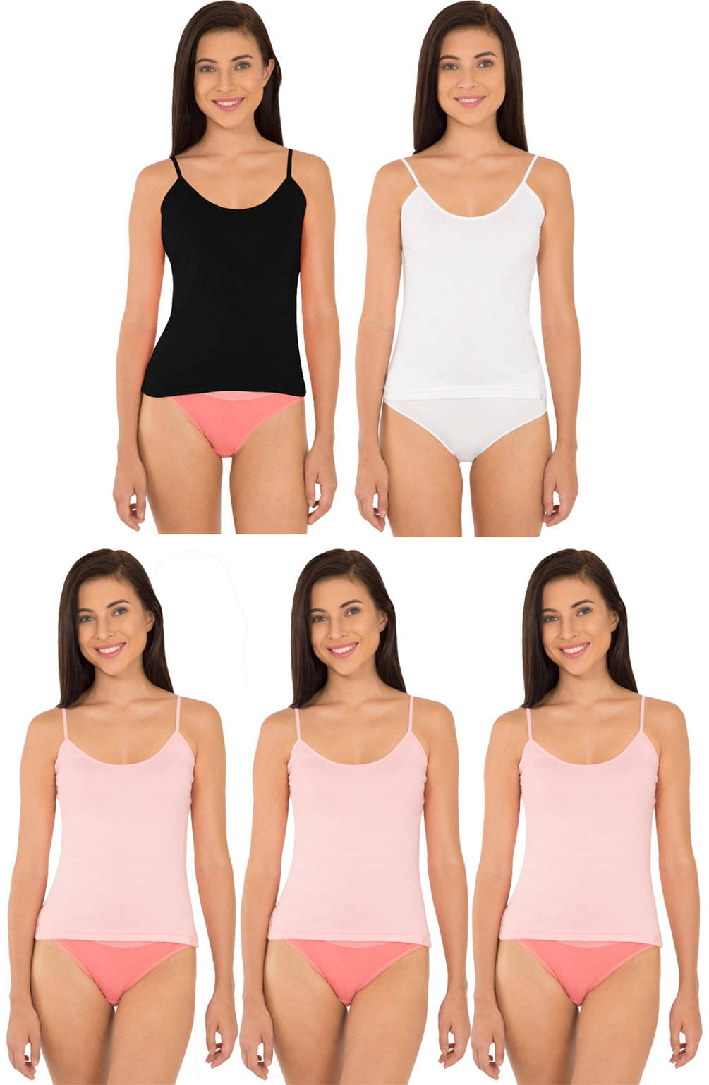 Jockey Cotton Camisoles - Multi Color Jockey Cotton Camisoles - Multi Color