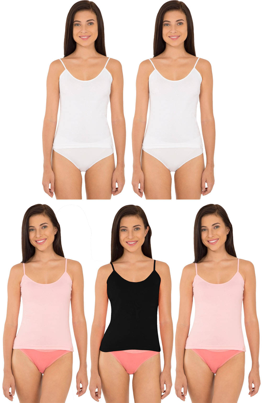 Jockey Cotton Camisoles - Multi Color Jockey Cotton Camisoles - Multi Color