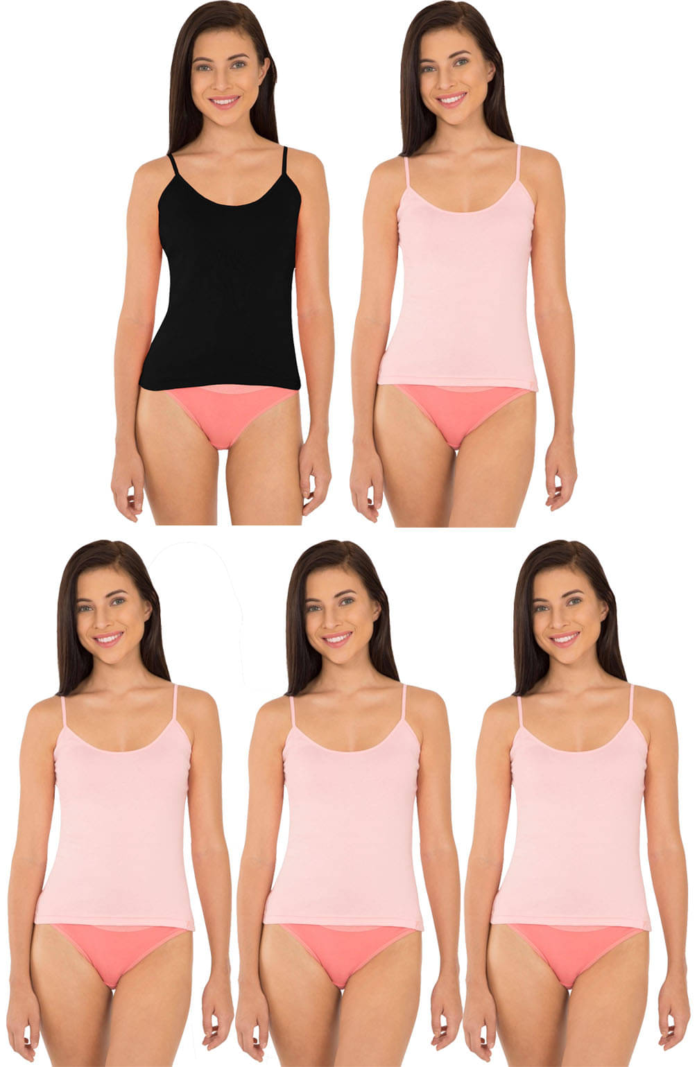 Jockey Cotton Camisoles - Multi Color Jockey Cotton Camisoles - Multi Color
