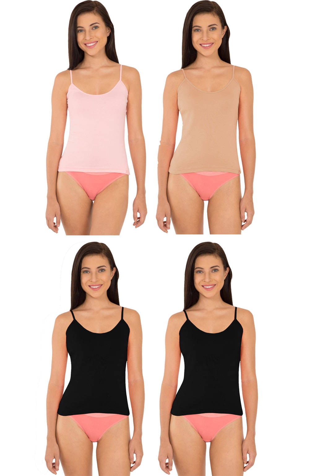 Jockey Cotton Camisoles - Multi Color Jockey Cotton Camisoles - Multi Color