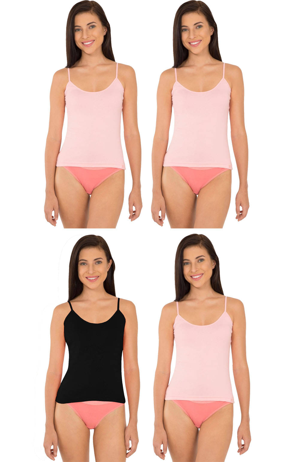 Jockey Cotton Camisoles - Multi Color Jockey Cotton Camisoles - Multi Color