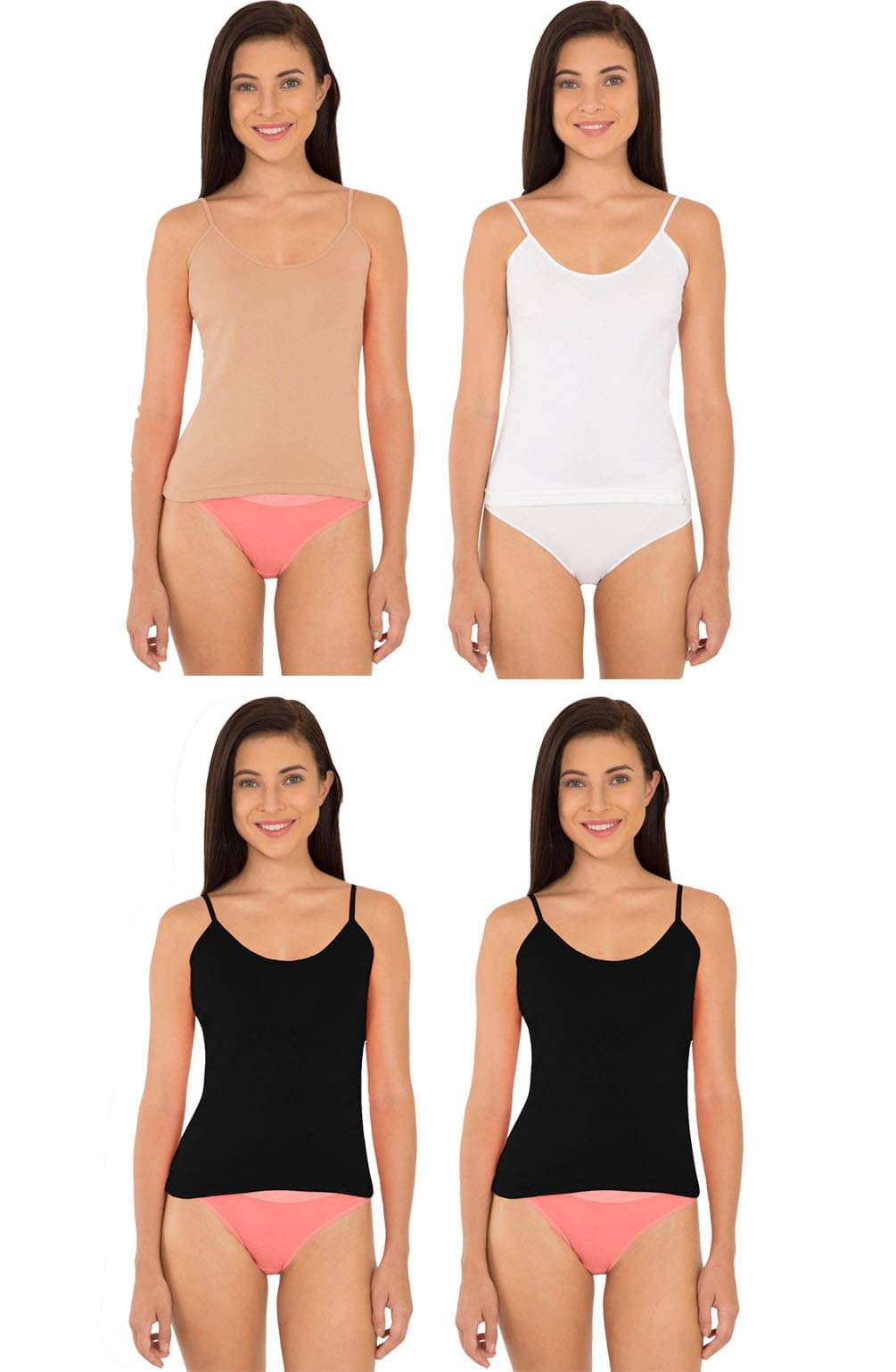 Jockey Cotton Camisoles - Multi Color     			Jockey Cotton Camisoles - Multi Color