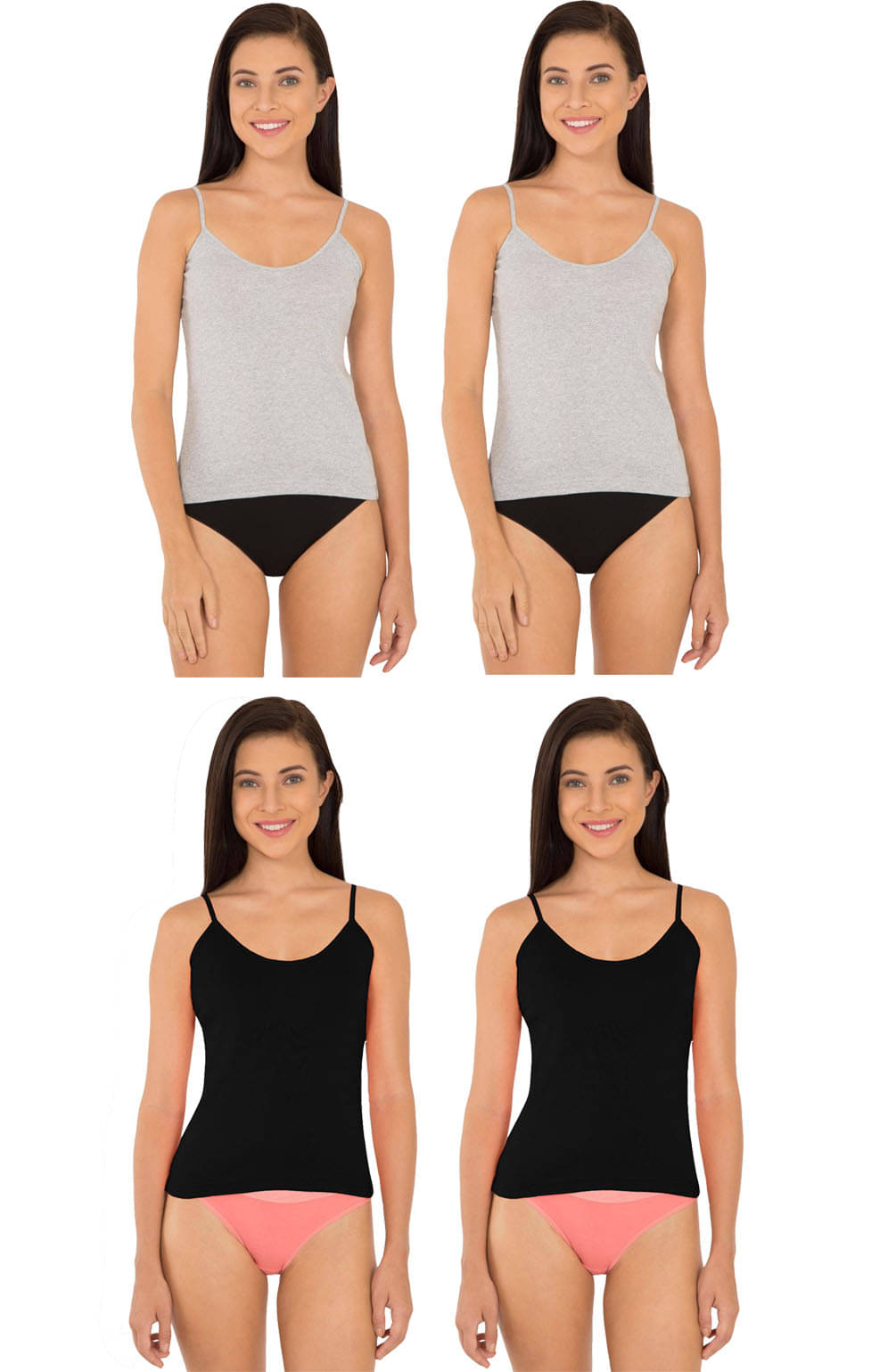 Jockey Cotton Camisoles - Multi Color Jockey Cotton Camisoles - Multi Color