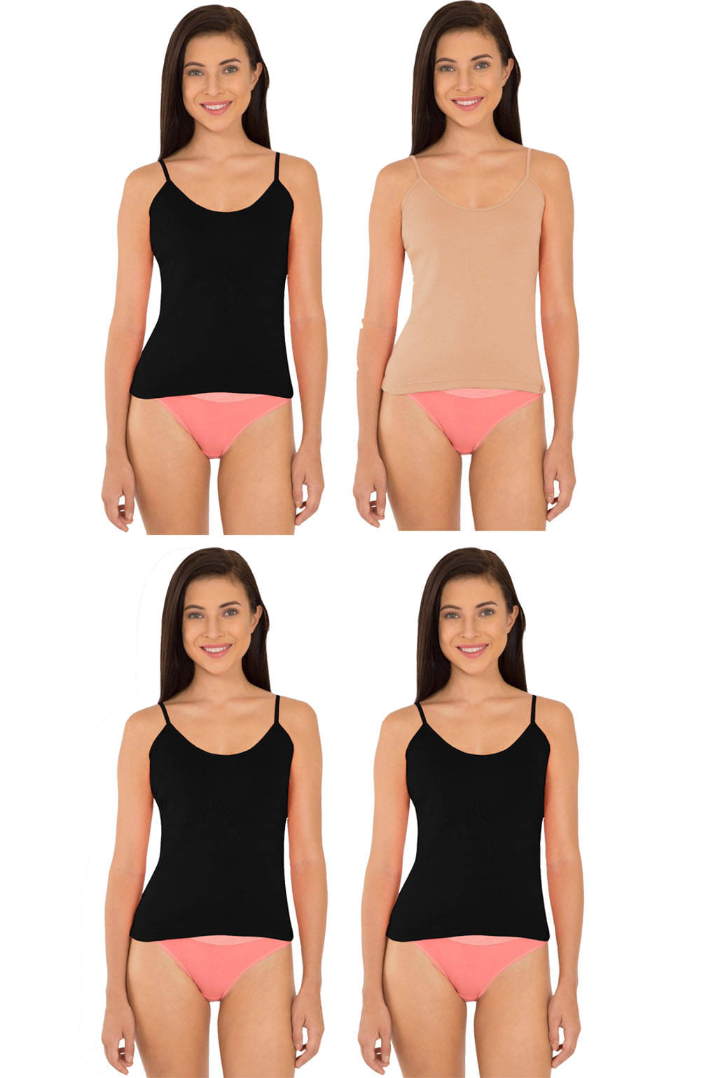 Jockey Cotton Camisoles - Multi Color Jockey Cotton Camisoles - Multi Color