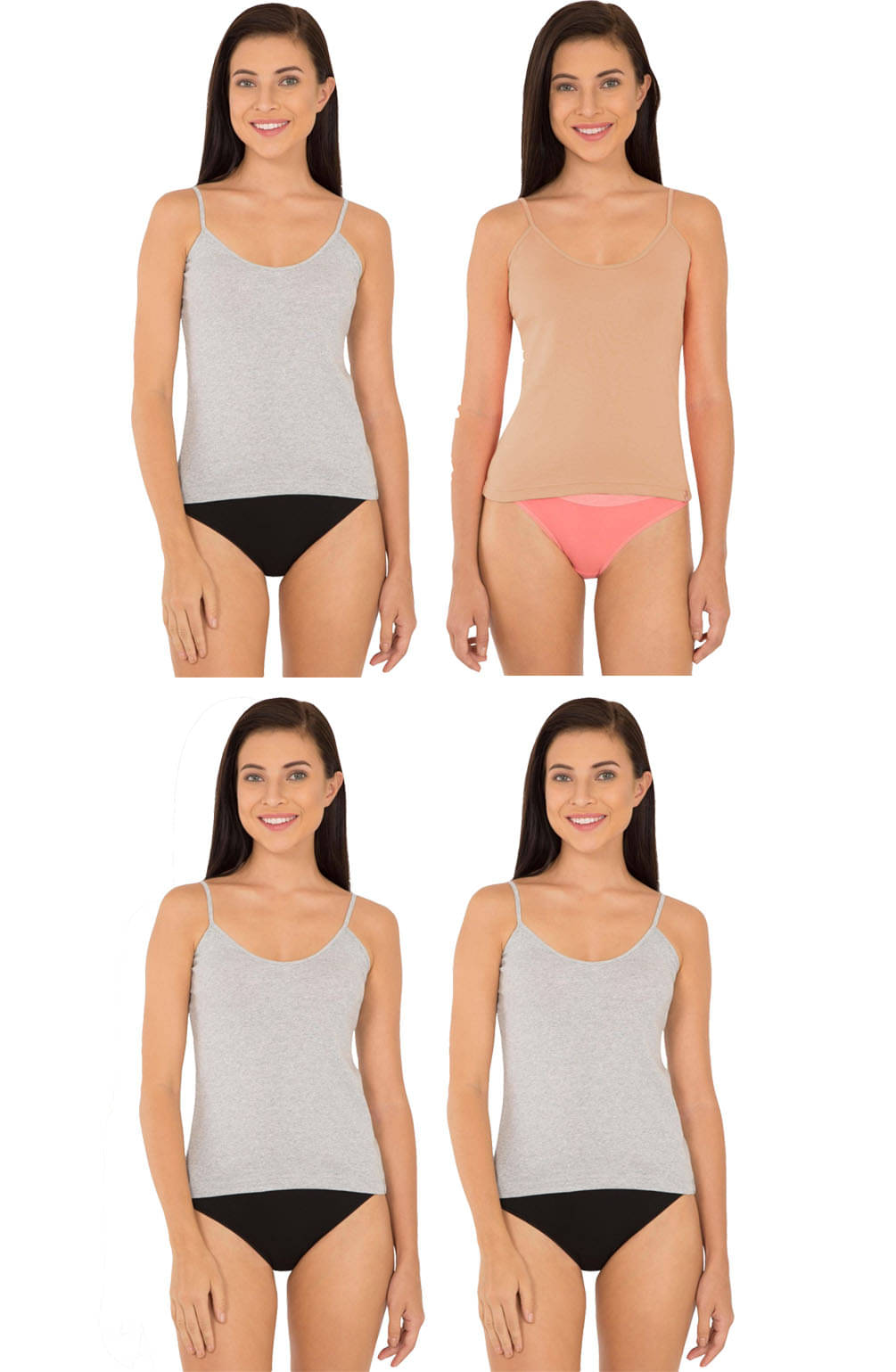 Jockey Cotton Camisoles - Multi Color Jockey Cotton Camisoles - Multi Color