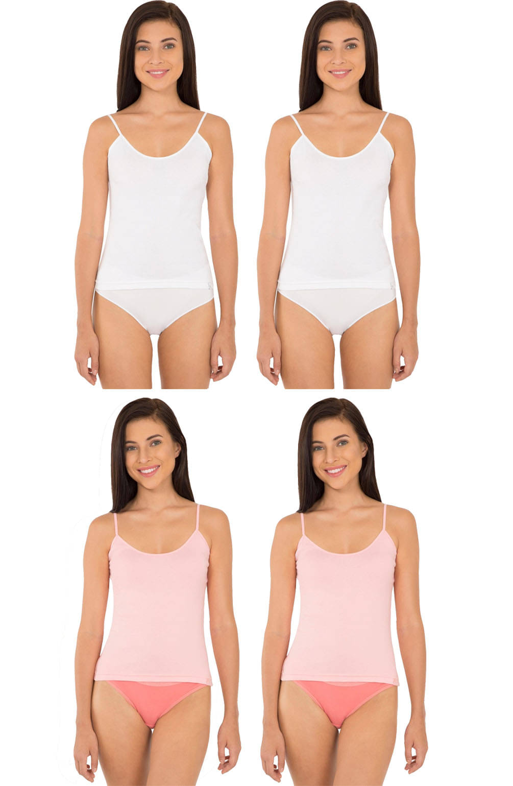     			Jockey Cotton Camisoles - Multi Color
