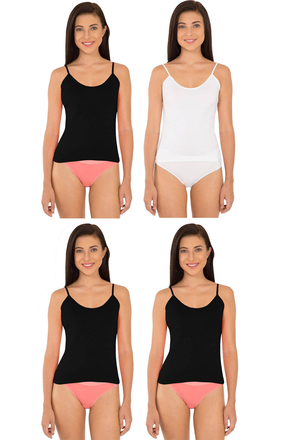 Jockey Cotton Camisoles - Multi Color Jockey Cotton Camisoles - Multi Color
