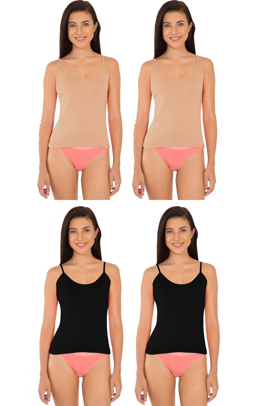     			Jockey Cotton Camisoles - Multi Color