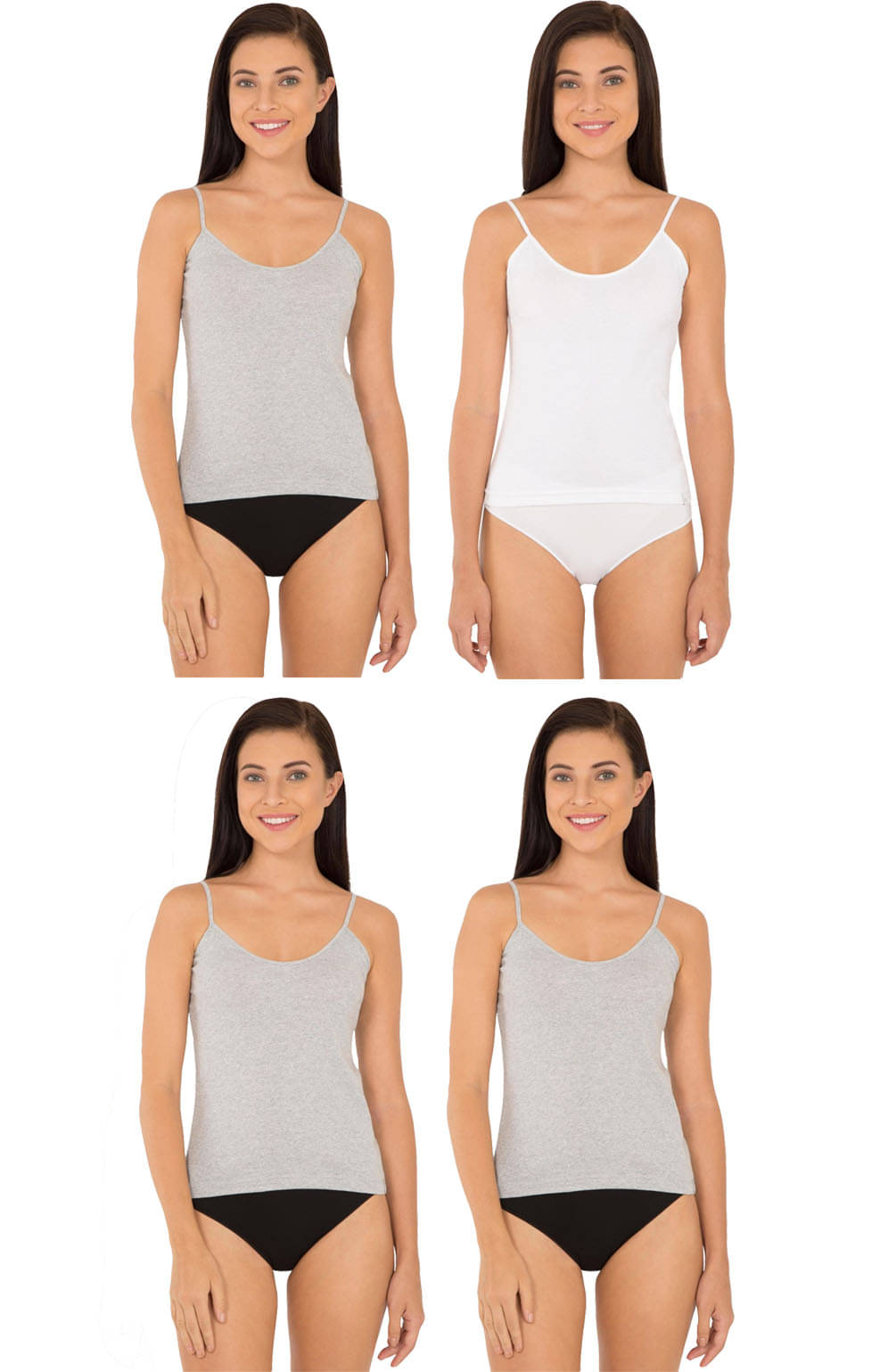     			Jockey Cotton Camisoles - Multi Color