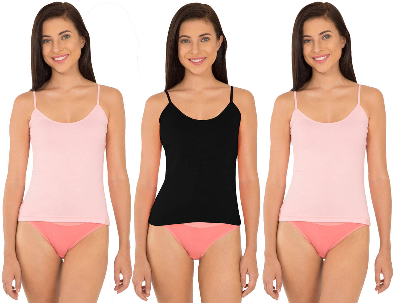 Jockey Cotton Camisoles - Multi Color     			Jockey Cotton Camisoles - Multi Color