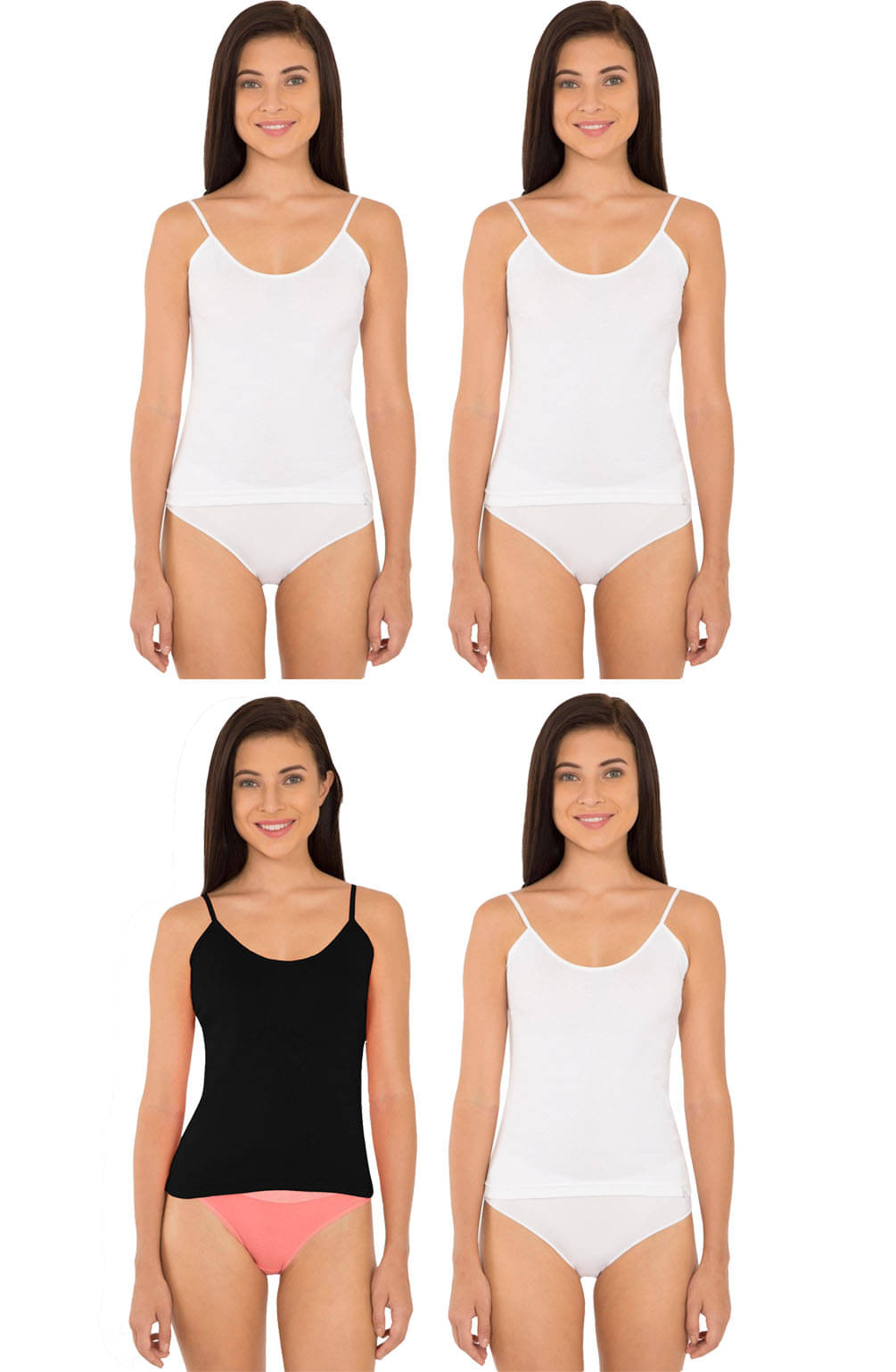     			Jockey Cotton Camisoles - Multi Color