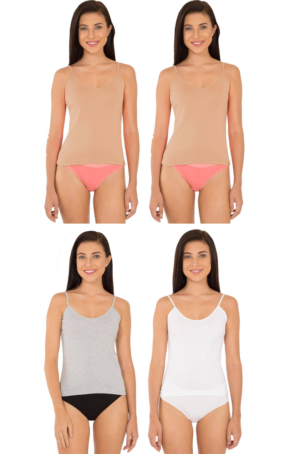 Jockey Cotton Camisoles - Multi Color     			Jockey Cotton Camisoles - Multi Color