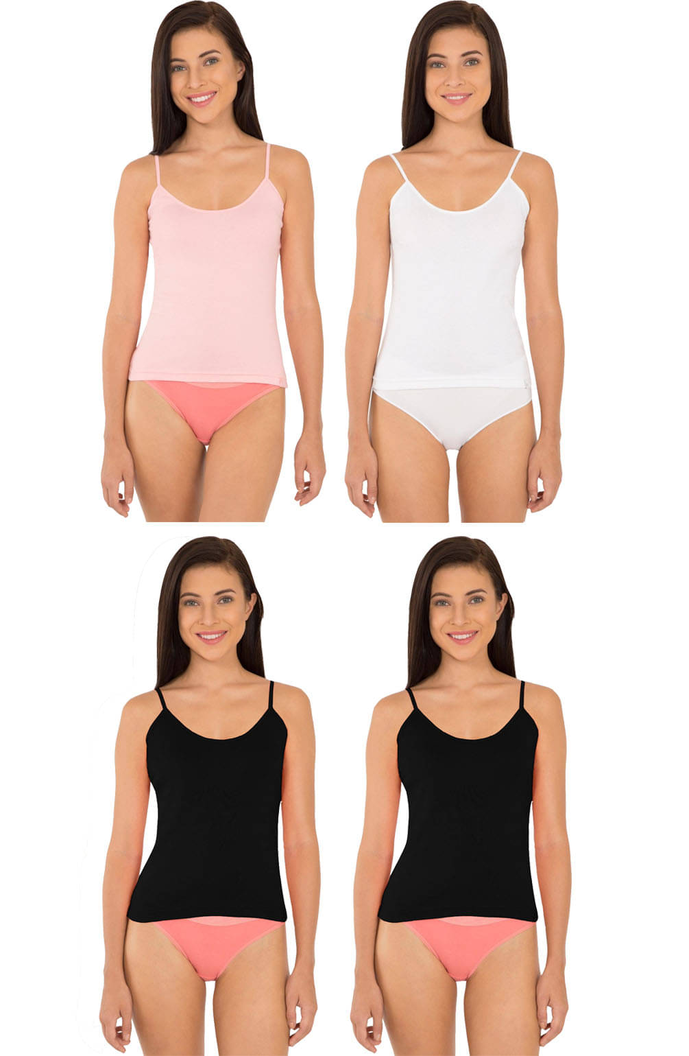 Jockey Cotton Camisoles - Multi Color Jockey Cotton Camisoles - Multi Color