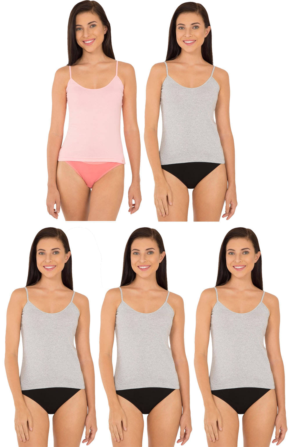 Jockey Cotton Camisoles - Multi Color     			Jockey Cotton Camisoles - Multi Color