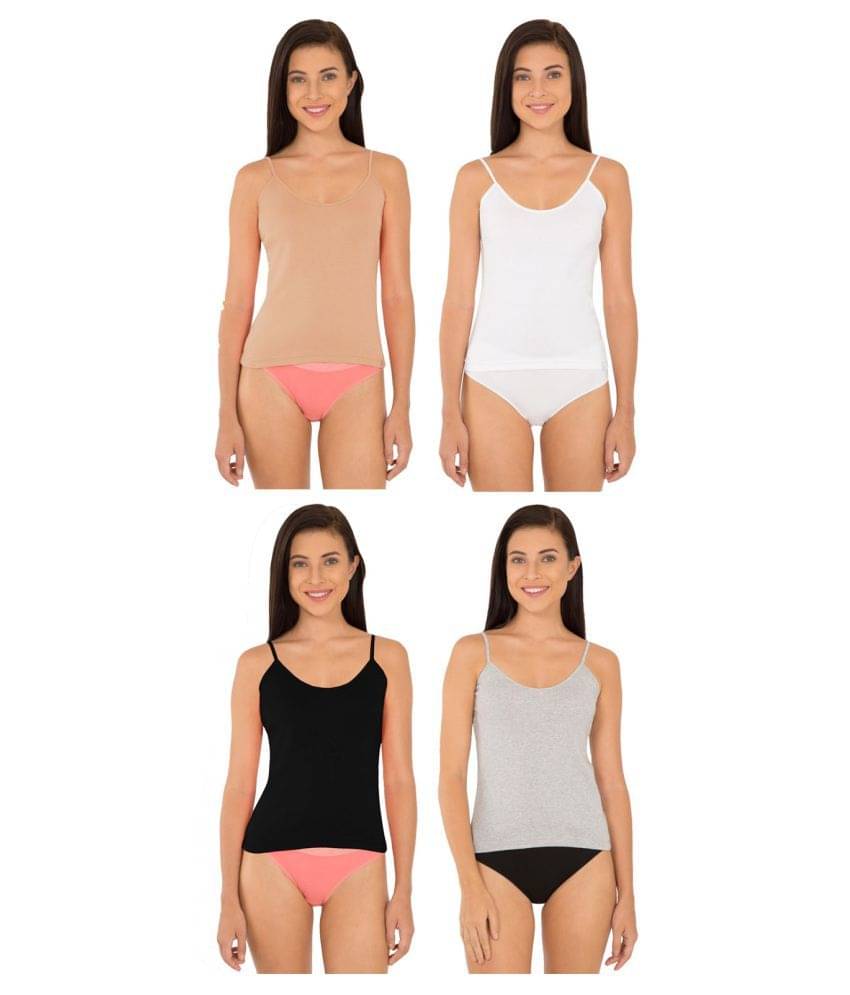     			Jockey Cotton Camisoles - Multi Color