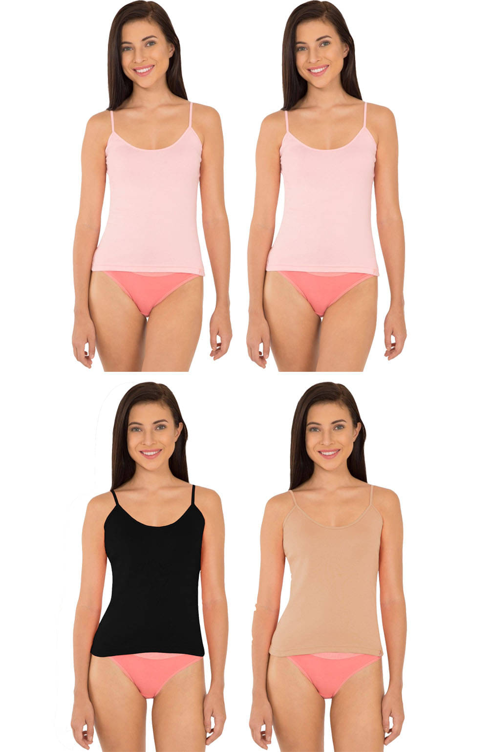 Jockey Cotton Camisoles - Multi Color Jockey Cotton Camisoles - Multi Color