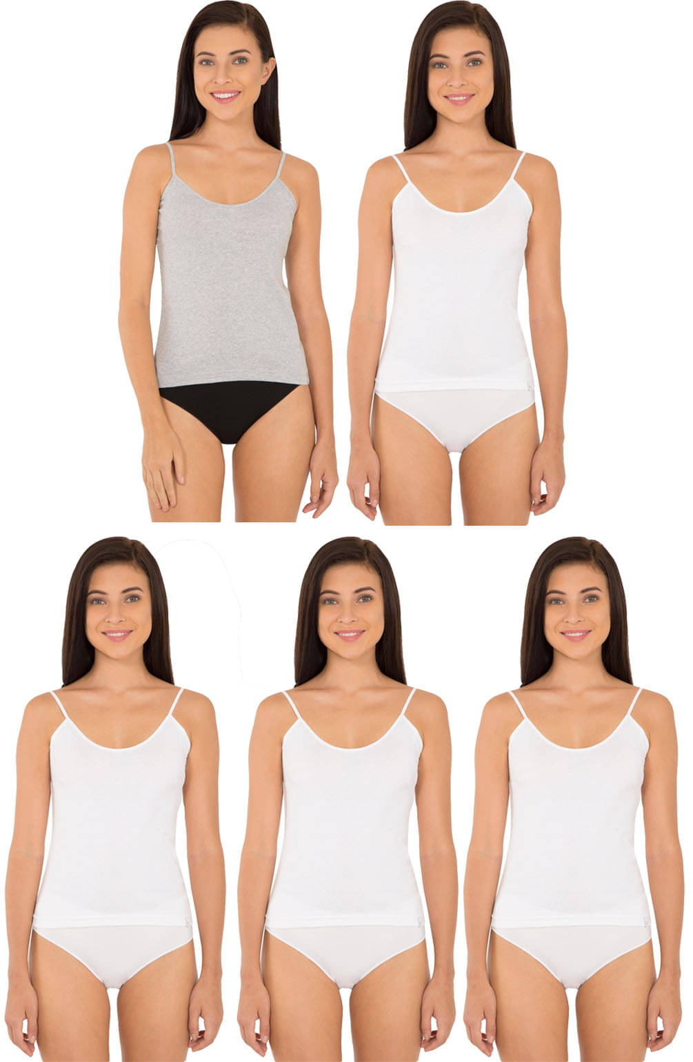 Jockey Cotton Camisoles - Multi Color     			Jockey Cotton Camisoles - Multi Color