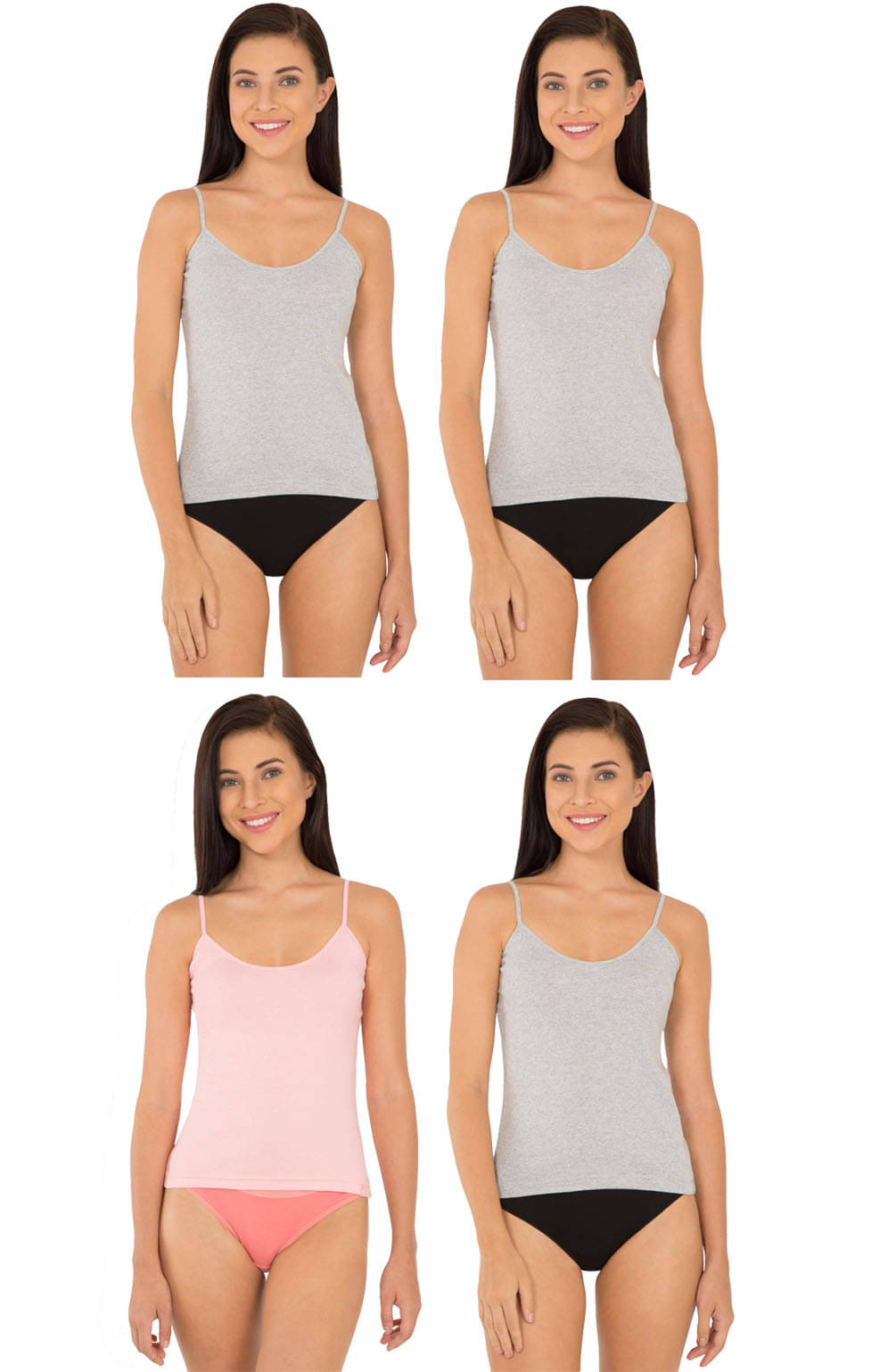 Jockey Cotton Camisoles - Multi Color     			Jockey Cotton Camisoles - Multi Color