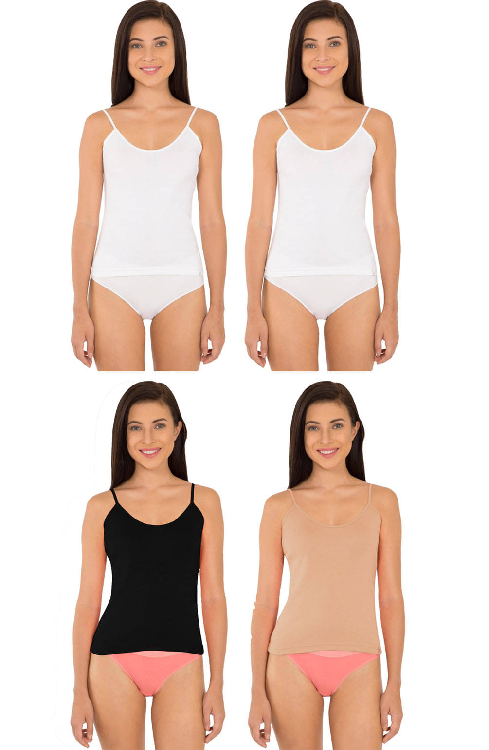 Jockey Cotton Camisoles - Multi Color Jockey Cotton Camisoles - Multi Color