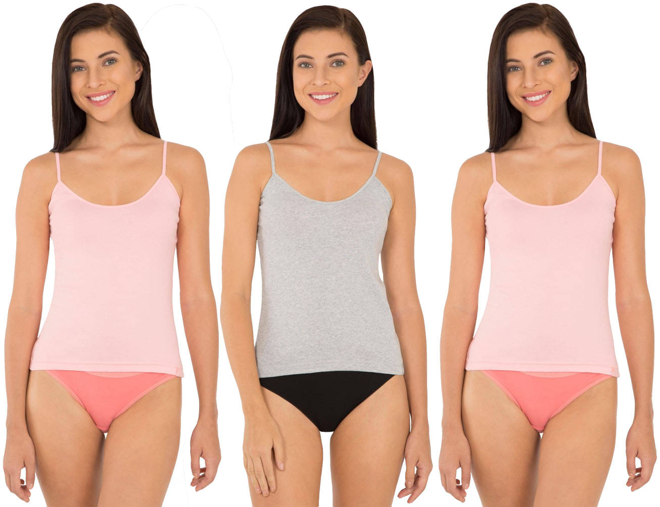 Jockey Cotton Camisoles - Multi Color     			Jockey Cotton Camisoles - Multi Color