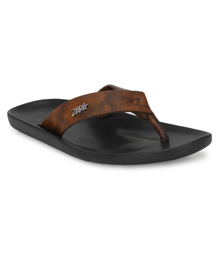 Leeport Brown Flip Flops
