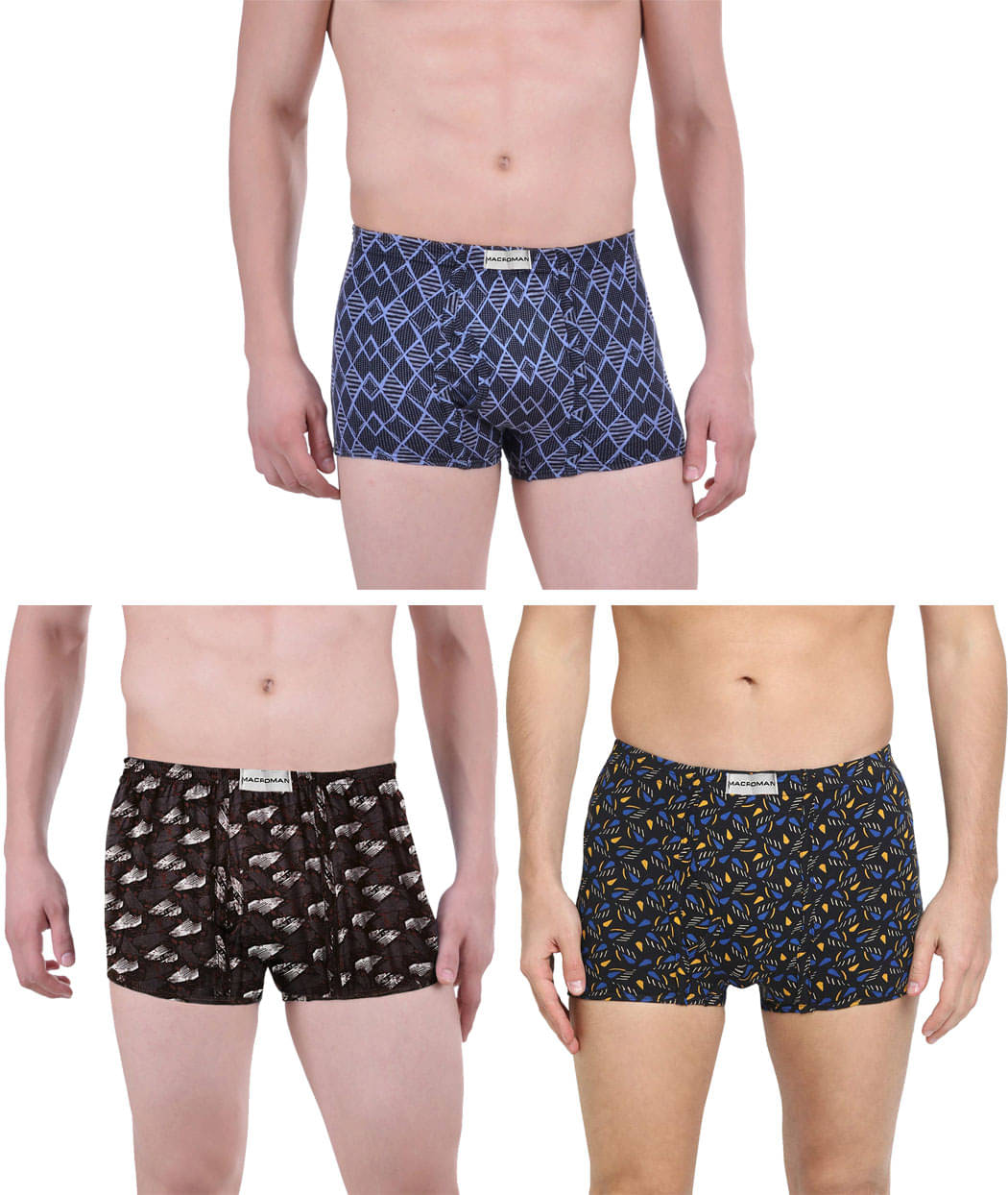     			Macroman Multi Trunk Pack of 3