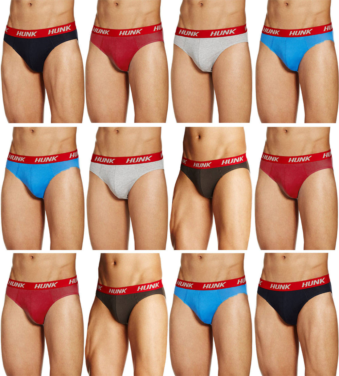 Rupa Hunk Multi Brief Pack of 12 Rupa Hunk Multi Brief Pack of 12