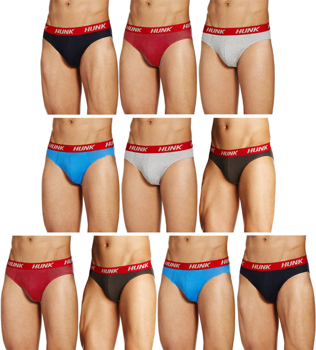 Rupa Hunk Multi Brief Pack of 10 Rupa Hunk Multi Brief Pack of 10