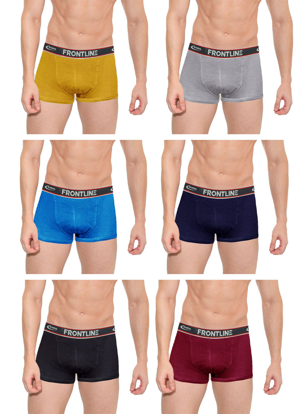 Rupa Hunk Multi Trunk Pack of 6 Rupa Hunk Multi Trunk Pack of 6