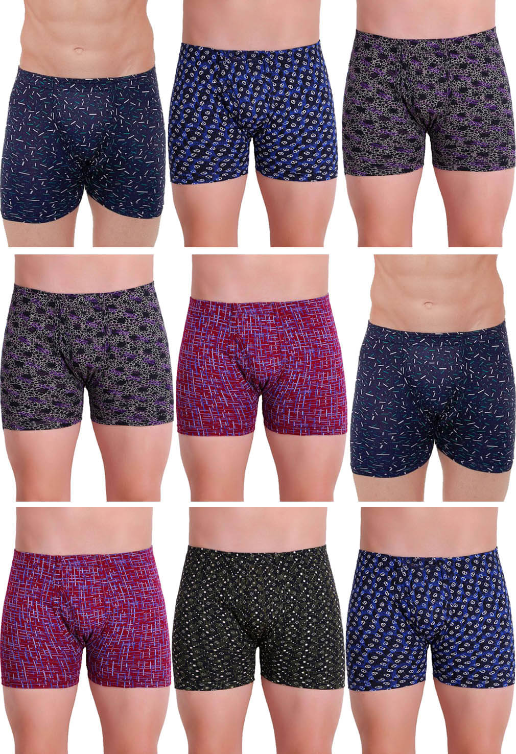 Rupa Hunk Multi Trunk Pack of 9 Rupa Hunk Multi Trunk Pack of 9