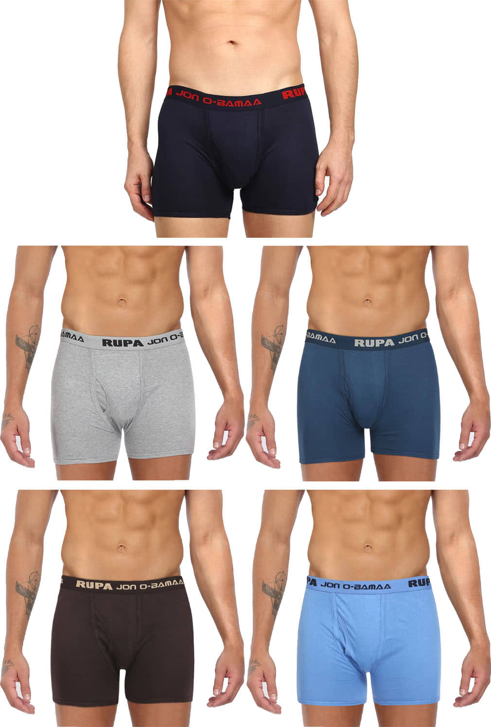 Rupa Jon Multi Trunk Pack of 5