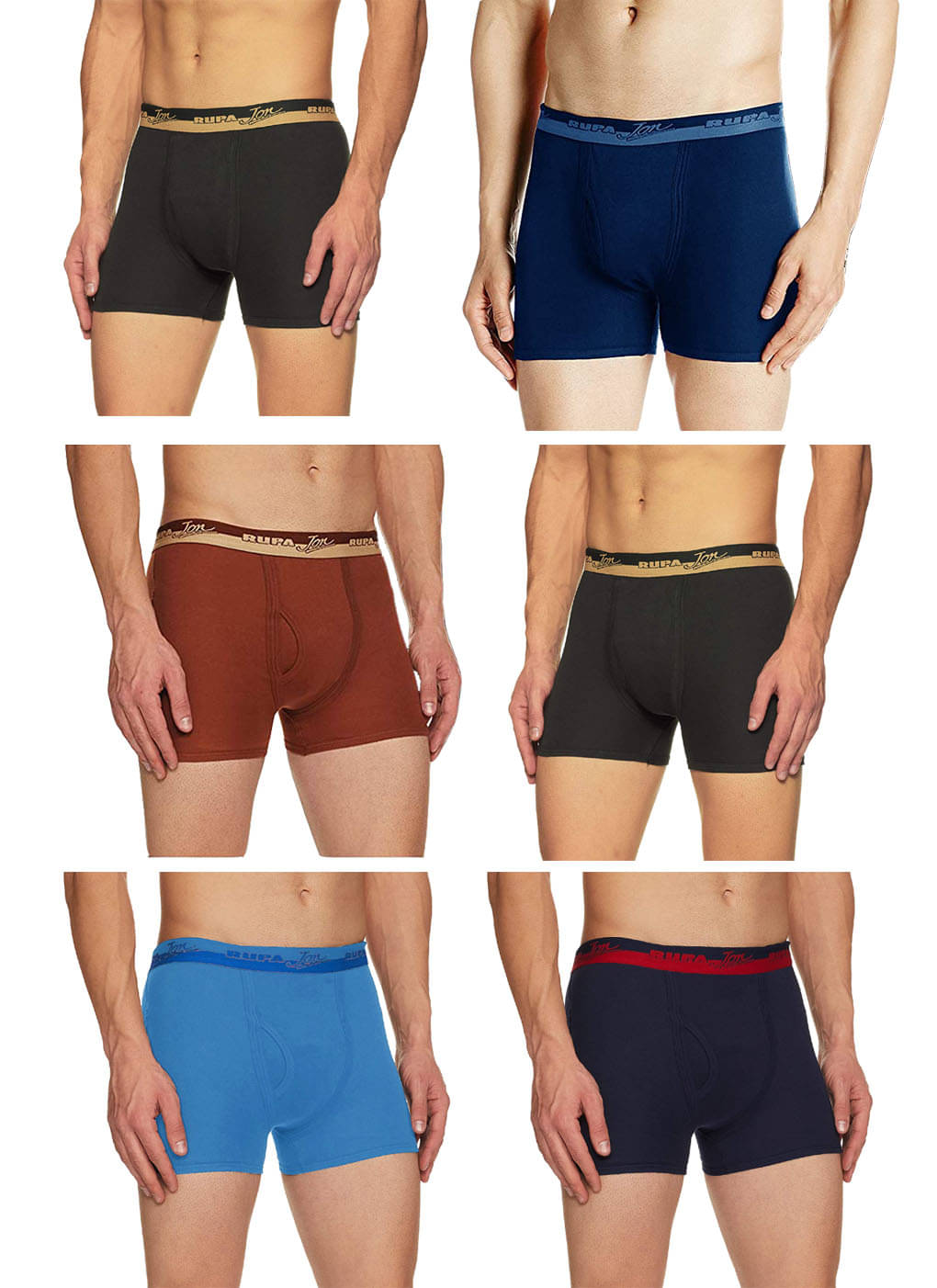 Rupa Jon Multi Trunk Pack of 6 Rupa Jon Multi Trunk Pack of 6