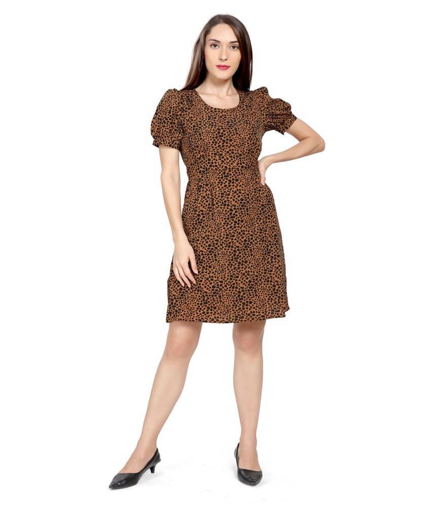 Zinnia Women Crepe Fit & Flare Dress ( Black ) Zinnia Women Crepe Fit & Flare Dress ( Black )