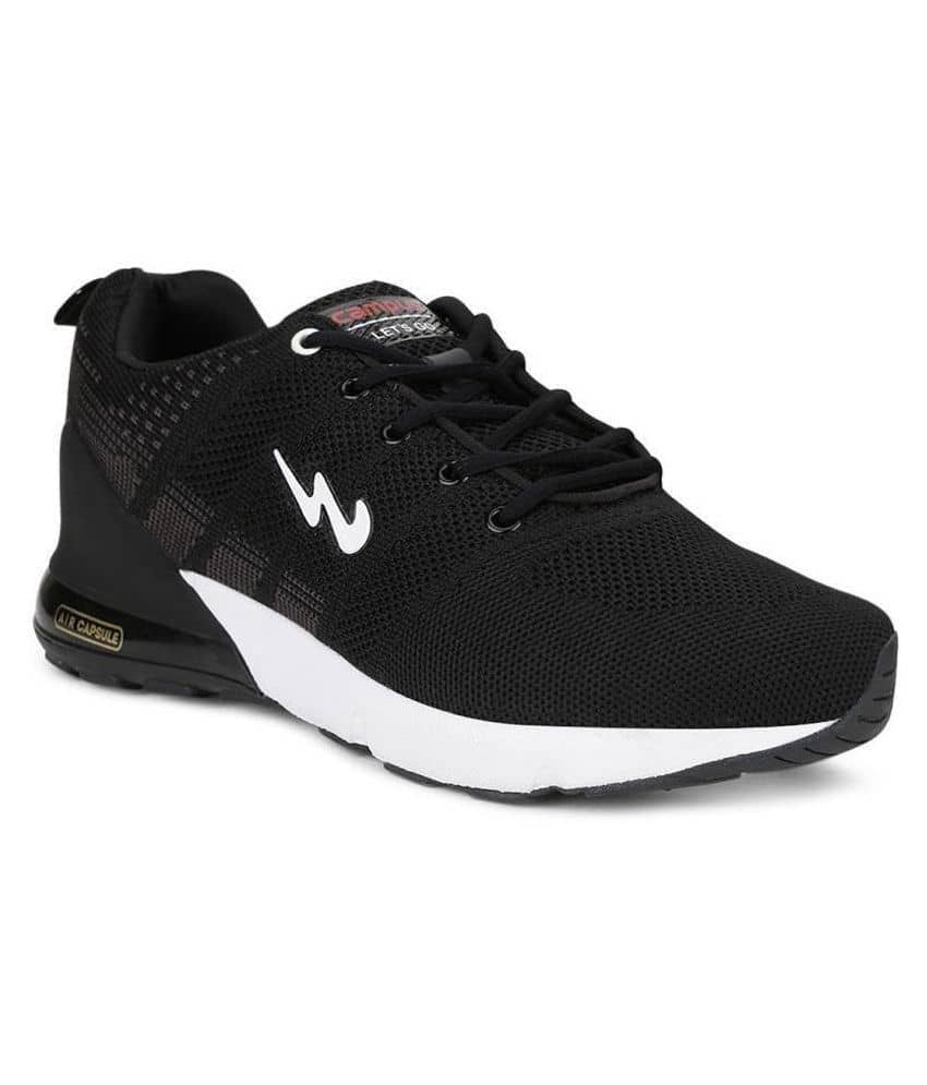 Campus SYRUS Black  Men's Sports Running Shoes - Sports Shoes | Buy online on ZillyBuy