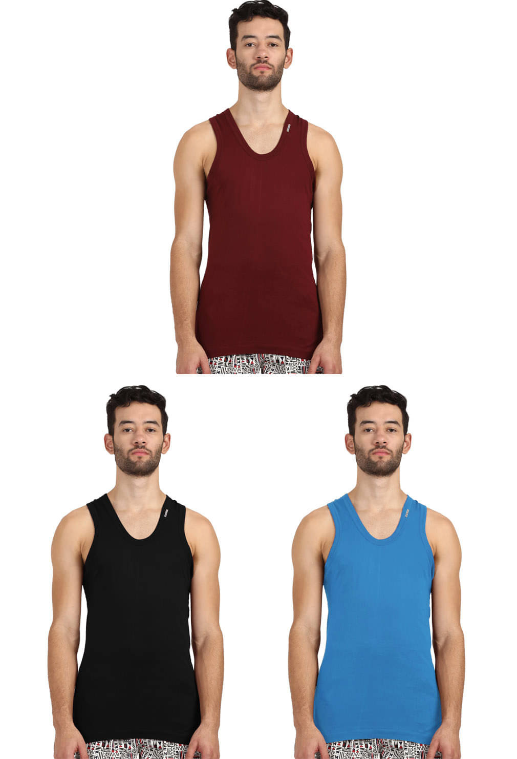 Rupa Frontline Multi Sleeveless Vests Pack of 3 Rupa Frontline Multi Sleeveless Vests Pack of 3
