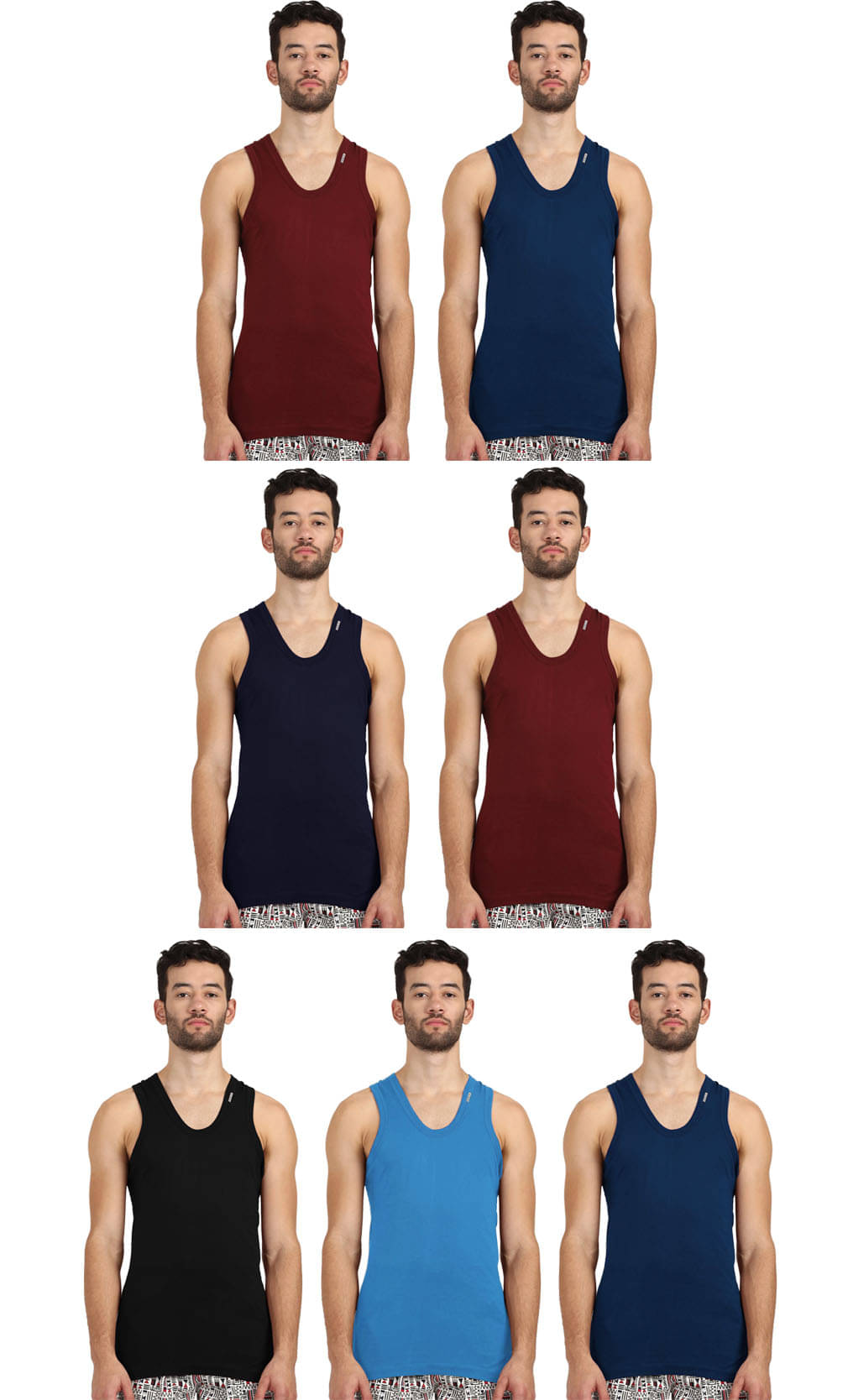     			Rupa Frontline Multi Sleeveless Vests Pack of 7