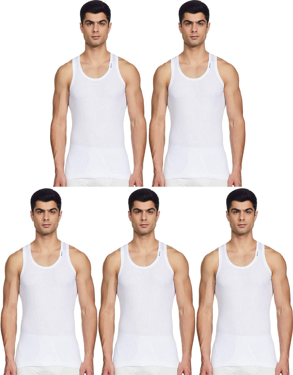 Rupa Frontline White Sleeveless Vests Rupa Frontline White Sleeveless Vests