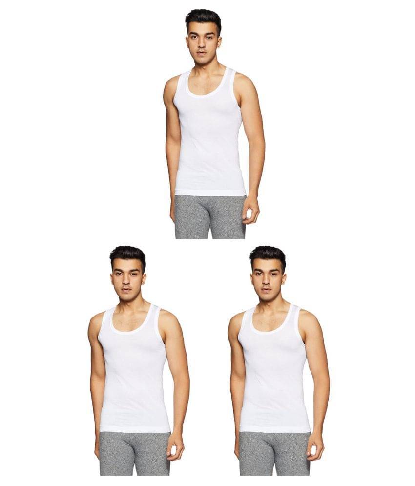 Rupa Frontline White Sleeveless Vests Pack of 3 Rupa Frontline White Sleeveless Vests Pack of 3