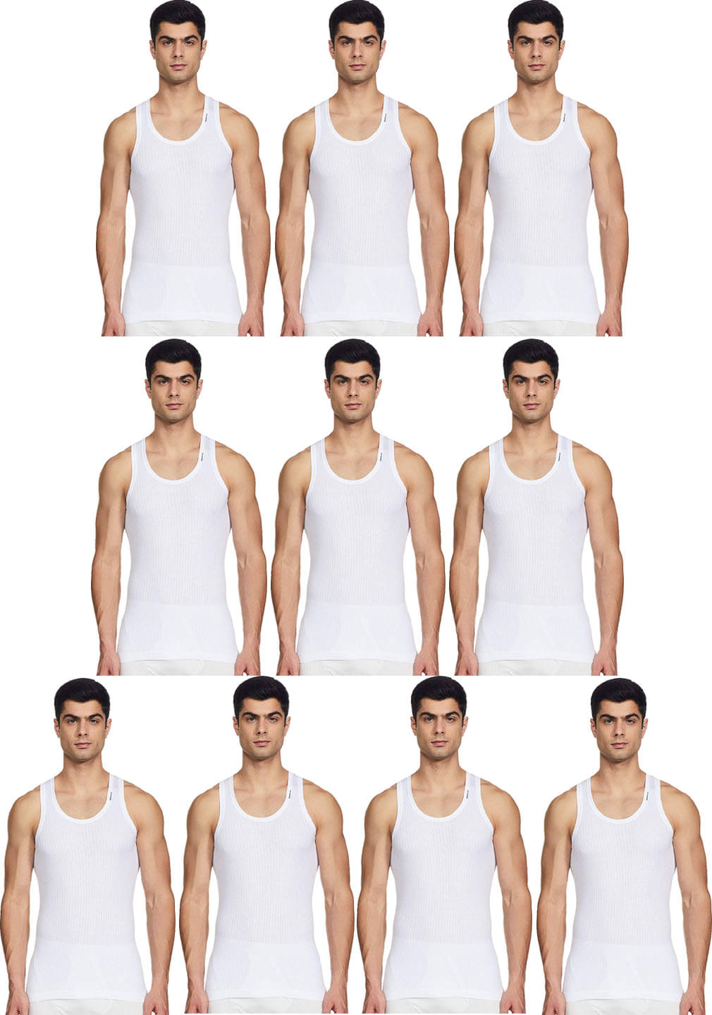Rupa Frontline White Sleeveless Vests Rupa Frontline White Sleeveless Vests